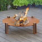 High-quality Steel Bowl Fire Pit MARS 50 in Pakistan with a durable ring base, perfect for outdoor warmth and long-lasting burns.